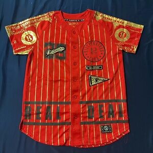 Switch Remarkable Billionaire Club Shirt baseball jersey‎ Red mens Size M hiphop